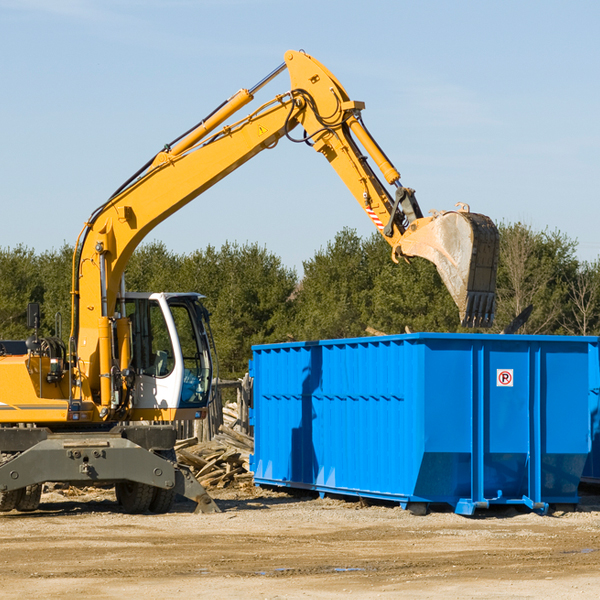 can i choose the location where the residential dumpster will be placed in Dayton